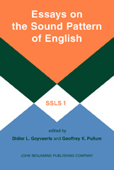 eBook, Essays on the Sound Pattern of English, John Benjamins Publishing Company