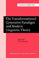 E-book, The Transformational-Generative Paradigm and Modern Linguistic Theory, John Benjamins Publishing Company