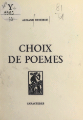 E-book, Choix de poèmes, Caractères (réédition numérique FeniXX)