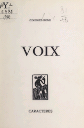 E-book, Voix : 1974, Caractères (réédition numérique FeniXX)
