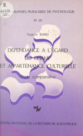 E-book, Dépendance à l'égard du champ et appartenance culturelle : Étude comparative, CNRS Éditions (réédition numérique FeniXX)