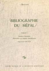 E-book, Bibliographie du Népal (1.2) : Sciences humaines, références en langues européennes (supplément 1967-1973), CNRS Éditions (réédition numérique FeniXX)