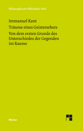 E-book, Träume eines Geistersehers. Der Unterschied der Gegenden im Raume, Kant, Immanuel, Felix Meiner Verlag