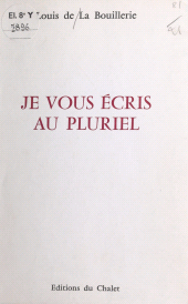 E-book, Je vous écris au pluriel, FeniXX