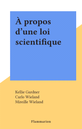 E-book, À propos d'une loi scientifique, Flammarion (réédition numérique FeniXX)