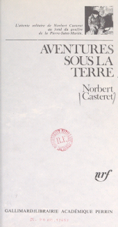 E-book, Aventures sous la terre, Gallimard (réédition numérique FeniXX)