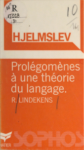 E-book, Hjelmslev : Prolégomènes à une théorie du langage, Hatier (réédition numérique FeniXX)