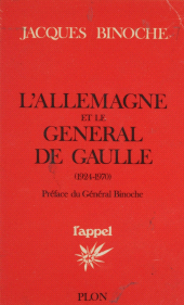 E-book, L'Allemagne et le général de Gaulle : 1924-1970, Plon (réédition numérique FeniXX)