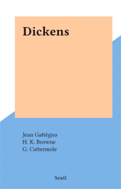 E-book, Dickens, Seuil (réédition numérique FeniXX)
