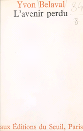 E-book, L'avenir perdu, Seuil (réédition numérique FeniXX)