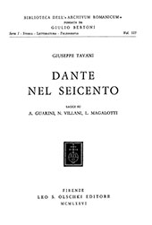 E-book, Dante nel Seicento : saggi su A. Guarini, N. Villani, L. Magalotti, Leo S. Olschki editore