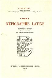 E-book, Cours d'épigraphie latine, "L'Erma" di Bretschneider