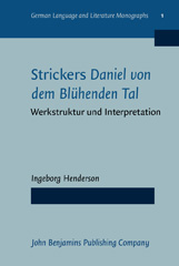 E-book, Strickers Daniel von dem Bluhenden Tal, John Benjamins Publishing Company