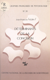 eBook, Déterminants de la concision, CNRS Éditions (réédition numérique FeniXX)