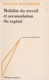E-book, Mobilité du travail et accumulation du capital, La Découverte (réédition numérique FeniXX)