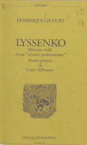 E-book, Lyssenko : Histoire réelle d'une "science prolétarienne", La Découverte (réédition numérique FeniXX)