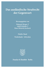 E-book, Das ausländische Strafrecht der Gegenwart. : Niederlande - Schweden., Duncker & Humblot