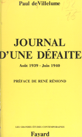eBook, Journal d'une défaite : 23 août 1939 - 16 juin 1940, Fayard (réédition numérique FeniXX)