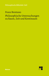E-book, Philosophische Untersuchungen zu Raum, Zeit und Kontinuum, Felix Meiner Verlag