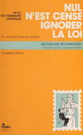 E-book, Nul n'est censé ignorer la loi : Petit dictionnaire juridique, FeniXX