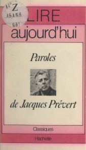 E-book, Paroles, de Jacques Prévert, Hachette (réédition numérique FeniXX)