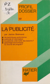 E-book, La Publicité, Hatier (réédition numérique FeniXX)