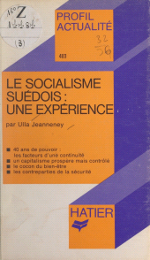 E-book, Le socialisme suédois : une expérience, Hatier (réédition numérique FeniXX)
