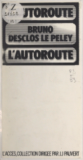 eBook, L'autoroute, Pauvert (réédition numérique FeniXX)