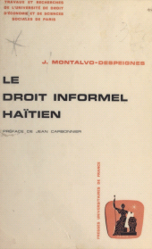 E-book, Le droit informel haïtien : Approche socio-ethnographique, Presses universitaires de France (réédition numérique FeniXX)