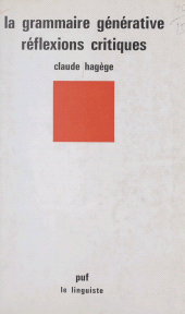 E-book, La grammaire générative : Réflexions critiques, Presses universitaires de France (réédition numérique FeniXX)
