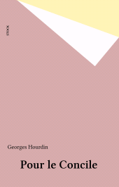 E-book, Pour le Concile, Stock (réédition numérique FeniXX)