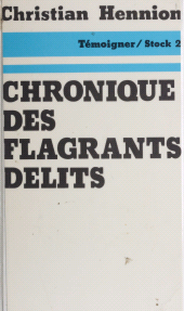 eBook, Chronique des flagrants délits, Stock (réédition numérique FeniXX)