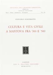 E-book, Cultura e vita civile a Mantova fra '300 e '500, L.S. Olschki