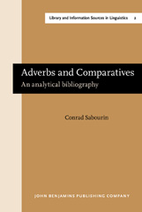 eBook, Adverbs and Comparatives, John Benjamins Publishing Company