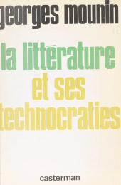 E-book, La Littérature et ses technocraties, Casterman (réédition numérique FeniXX)