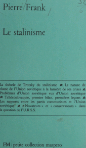E-book, Le stalinisme, La Découverte (réédition numérique FeniXX)