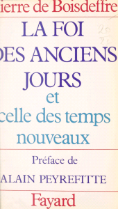 E-book, La foi des anciens jours et celle des temps nouveaux, Fayard (réédition numérique FeniXX)