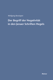 E-book, Der Begriff der Negativität in den Jenaer Schriften Hegels, Felix Meiner Verlag