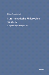 E-book, Ist systematische Philosophie möglich? : Stuttgarter Hegel-Kongreß 1975, Felix Meiner Verlag