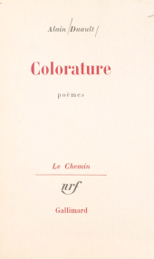 E-book, Colorature, Gallimard (réédition numérique FeniXX)