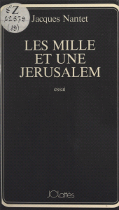 E-book, Les mille et une Jérusalem, JC Lattès (réédition numérique FeniXX)