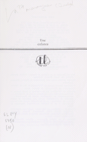 E-book, Une enfance, Magnard (réédition numérique FeniXX)