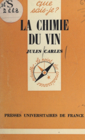 E-book, La chimie du vin, Presses universitaires de France (réédition numérique FeniXX)