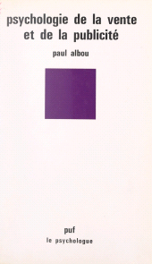 E-book, Psychologie de la vente et de la publicité, Presses universitaires de France (réédition numérique FeniXX)