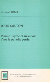 E-book, John Milton : pensée, mythe et structure dans "Le paradis perdu", Presses universitaires du Septentrion (réédition numérique FeniXX)