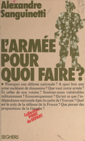 E-book, L'armée pour quoi faire ?, Seghers (réédition numérique FeniXX)