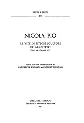 eBook, Nicola Pio : le vite di pittori, scultori et architetti [Cod. ms. Capponi 257], Biblioteca apostolica vaticana