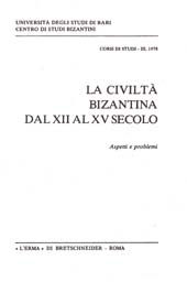 E-book, La civiltà bizantina dal XII al XV secolo : aspetti e problemi, "L'Erma" di Bretschneider