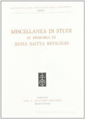 eBook, Miscellanea di studi in memoria di Anna Saitta Revignas, L.S. Olschki