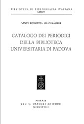 E-book, Catalogo dei periodici della Biblioteca universitaria di Padova, Leo S. Olschki editore